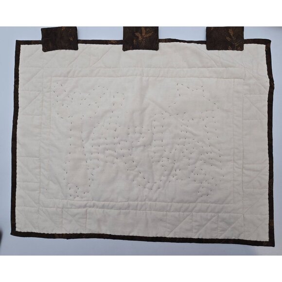 Set Of 3 Primitive Folk Art Quilted Wall Hangings With Words Dream Laugh Love & - Picture 3 of 7